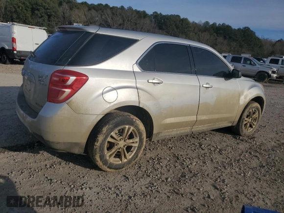 2016 Chevrolet Equinox LS with VIN 2GNALBEK4G1141810, listed as a Copart auction lot 88444225 with 125,288 mi miles and Salvage Title. Bid and sale history available at carsss.com. Image 3.