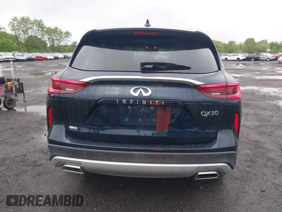 2020 Infiniti QX50 Luxe with VIN 3PCAJ5M3XLF107050, listed as a IAAI auction lot 42176146 with 54,347 mi miles and . Bid and sale history available at DreamBid. Image 16.