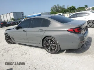 2021 BMW 5 Series 530i with VIN WBA53BH01MCF81039, listed as a Copart auction lot 59368965 with 49,760 mi miles and Salvage title. Bid and sale history available at DreamBid. Image 2.