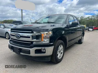 2018 Ford F-150 XL z VIN 1FTEX1CB0JKF17440, wystawiony jako Copart lot #57720105 z przebiegiem 168 009 mil mil oraz Czysty tytuł • Clean title. Historia ofert i sprzedaży dostępna na DreamBid. Obrazek 2.