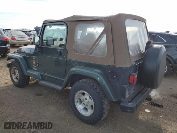 2000 Jeep Wrangler Sahara with VIN 1J4FA59S6YP739265, listed as a Copart auction lot 87437674 with 208,638 mi miles and Clean title. Bid and sale history available at DreamBid. Image 2.