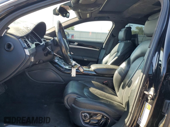2013 Audi A8 L 6.3L with VIN WAUR4AFD1DN020503, listed as a Copart auction lot 69654204 with 189,999 mi miles and Salvage Title. Bid and sale history available at carsss.com. Image 7.