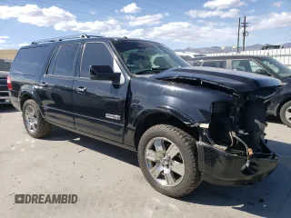 2008 Ford Expedition EL Limited with VIN 1FMFK20518LA45546, listed as a Copart auction lot 48711185 with 117,534 mi miles and Salvage Title. Bid and sale history available at carsss.com. Image 4.