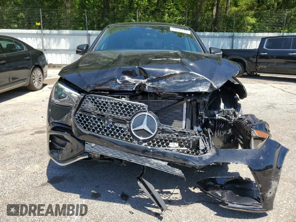 2025 Mercedes-Benz GLE 450 with VIN 4JGFD5KB9SB280918, listed as a Copart auction lot 57639525 with 7,230 mi miles and Salvage title. Bid and sale history available at DreamBid. Image 5.
