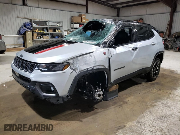 2024 Jeep Compass Trailhawk with VIN 3C4NJDDN5RT149519, listed as a Copart auction lot 51455005 with 23,062 mi miles and Non repairable. Bid and sale history available at DreamBid. Image 1.