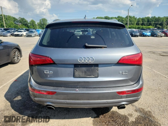 2013 Audi Q5 Premium Plus with VIN WA1LFAFP2DA019939, listed as a Copart auction lot 60431445 with 159,641 mi miles and Salvage title. Bid and sale history available at DreamBid. Image 6.