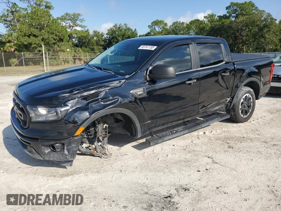 2021 Ford Ranger XL with VIN 1FTER4EHXMLD15412, listed as a Copart auction lot 55741155 with 45,794 mi miles and Salvage title. Bid and sale history available at DreamBid. Image 1.
