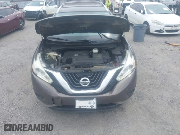 2017 Nissan Murano SL z VIN 5N1AZ2MG5HN104247, wystawiony jako IAAI lot #42102129 z przebiegiem 158 944 mil mil oraz . Historia ofert i sprzedaży dostępna na DreamBid. Obrazek 10.
