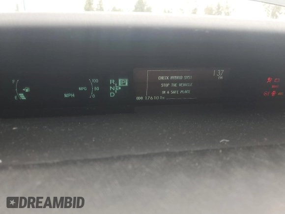 2013 Toyota Prius One with VIN JTDKN3DU4D5651505, listed as a Copart auction lot 54794035 with 176,101 mi miles and Salvage Title. Bid and sale history available at DreamBid. Image 9.