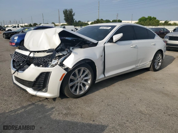 2020 Cadillac CT5 Luxury with VIN 1G6DW5RK3L0122831, listed as a Copart auction lot 55451854 with 37,074 mi miles and Salvage Title. Bid and sale history available at carsss.com. Image 1.