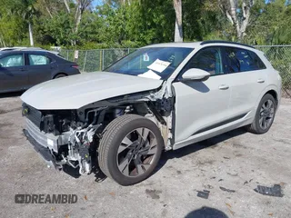 2022 Audi e-tron Premium with VIN WA1AAAGE1NB012253, listed as a IAAI auction lot 41424316 with 23,667 mi miles. Bid and sale history available at carsss.com. Image 2.