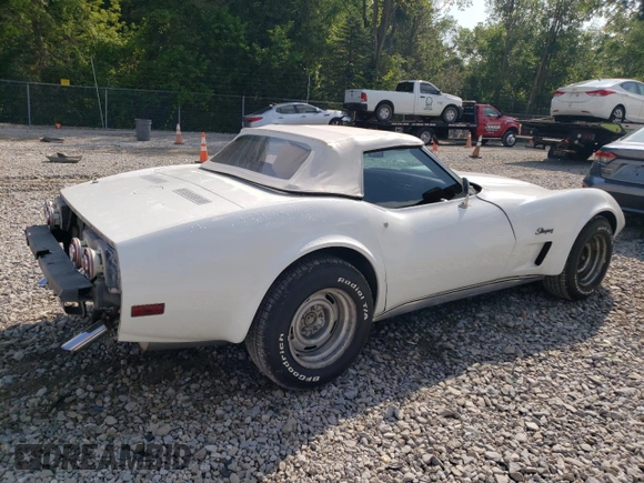 1974 Chevrolet Corvette with VIN 1Z67J4S405054, listed as a Copart auction lot 66356575 with 7,810 mi miles and Salvage title. Bid and sale history available at DreamBid. Image 3.