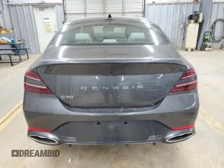 2024 Genesis G70 2.5T with VIN KMTG34SC4RU142461, listed as a Copart auction lot 83455334 with 17,676 mi miles and Salvage Title. Bid and sale history available at carsss.com. Image 6.