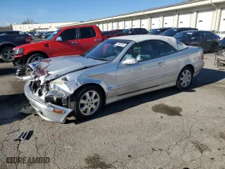 2002 Mercedes-Benz CLK-Class with VIN WDBLK65G32T120293, listed as a Copart auction lot 74667634 with 145,957 mi miles and Salvage Title. Bid and sale history available at carsss.com. Image 1.