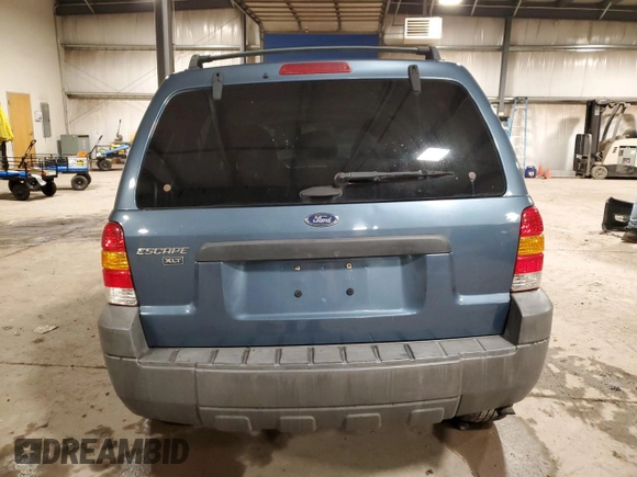 2005 Ford Escape XLT with VIN 1FMYU93145DA17072, listed as a Copart auction lot 47101705 with 202,218 mi miles and Salvage Title. Bid and sale history available at carsss.com. Image 6.