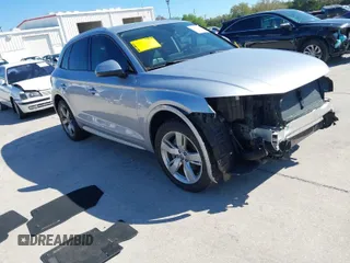 2018 Audi Q5 Premium with VIN WA1ANAFY8J2156537, listed as a IAAI auction lot 41774754 with 112,411 mi miles. Bid and sale history available at carsss.com. Image 1.
