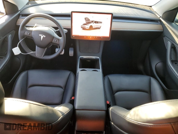 2022 Tesla Model Y Performance with VIN 7SAYGDEF0NF397241, listed as a Copart auction lot 46488005 with 37,422 mi miles and Salvage Title. Bid and sale history available at DreamBid. Image 8.