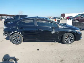 2013 Honda Civic Sdn EX-L with VIN 2HGFB2F91DH513718, listed as a IAAI auction lot 41651185 with 95,668 mi miles. Bid and sale history available at carsss.com. Image 14.