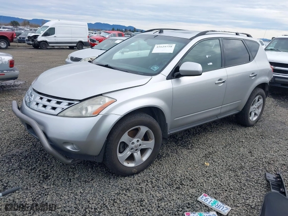 2003 Nissan Murano SL with VIN JN8AZ08WX3W219850, listed as a IAAI auction lot 41629758 with 191,117 mi miles. Bid and sale history available at carsss.com. Image 2.