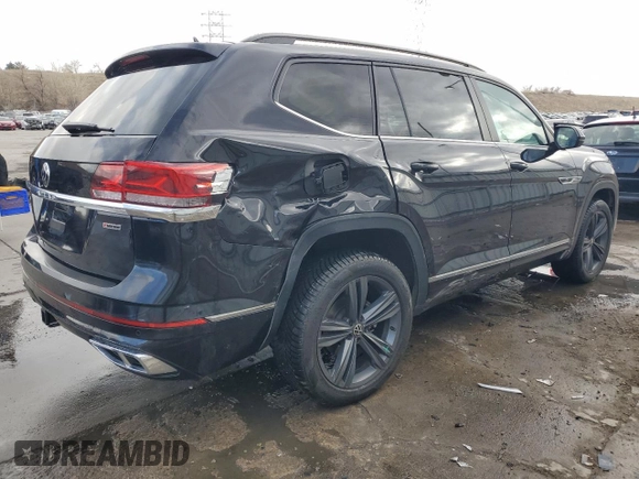 2021 Volkswagen Atlas SE with VIN 1V2RR2CA8MC527090, listed as a Copart auction lot 50008125 with 51,086 mi miles and Salvage title. Bid and sale history available at DreamBid. Image 3.