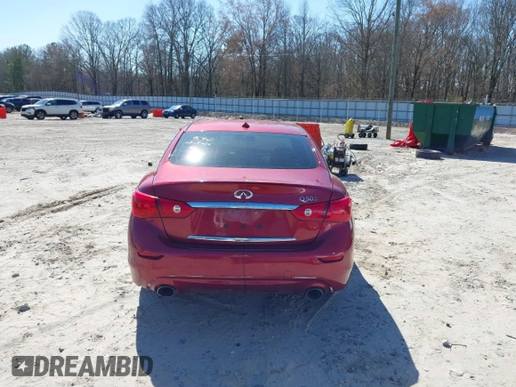 2015 Infiniti Q50 Premium with VIN JN1BV7AP6FM339042, listed as a IAAI auction lot 41645935 with 109,439 mi miles. Bid and sale history available at carsss.com. Image 15.