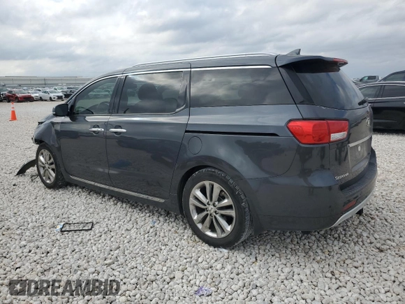 2017 Kia Sedona SX-L with VIN KNDME5C15H6343903, listed as a Copart auction lot 43872805 with 62,505 mi miles and Salvage Title. Bid and sale history available at carsss.com. Image 2.