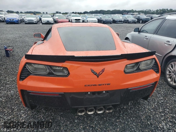 2019 Chevrolet Corvette Z06 2LZ with VIN 1G1YS2D67K5600391, listed as a Copart auction lot 73743904 with 0 mi miles and Salvage Title. Bid and sale history available at carsss.com. Image 6.