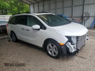 2019 Honda Odyssey EX-L with VIN 5FNRL6H76KB045998, listed as a Copart auction lot 51854455 with 42,558 mi miles and Salvage Title. Bid and sale history available at carsss.com. Image 4.