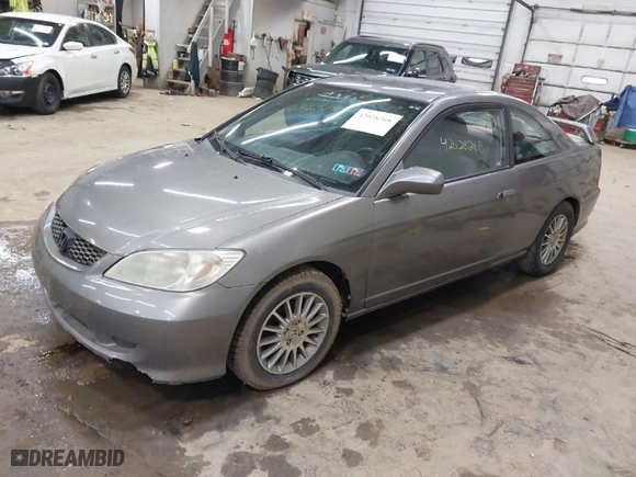 2005 Honda Civic Cpe EX with VIN 1HGEM22995L049710, listed as a IAAI auction lot 42028268 with 167,449 mi miles. Bid and sale history available at carsss.com. Image 2.