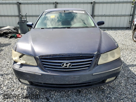 2006 Hyundai Azera SE with VIN KMHFC46F36A129241, listed as a Copart auction lot 51295615 with Not provided miles and Salvage title. Bid and sale history available at DreamBid. Image 5.