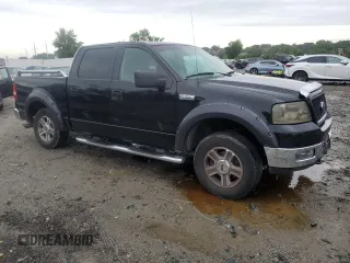 2005 Ford F-150 XLT with VIN 1FTPW145X5KE63882, listed as a Copart auction lot 63299475 with 204,166 mi miles and Salvage title. Bid and sale history available at DreamBid. Image 4.