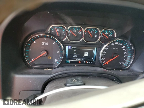 2017 Chevrolet Silverado 1500 LTZ with VIN 3GCPCSEC8HG234219, listed as a Copart auction lot 87832935 with 148,583 mi miles and Salvage Title. Bid and sale history available at DreamBid. Image 9.