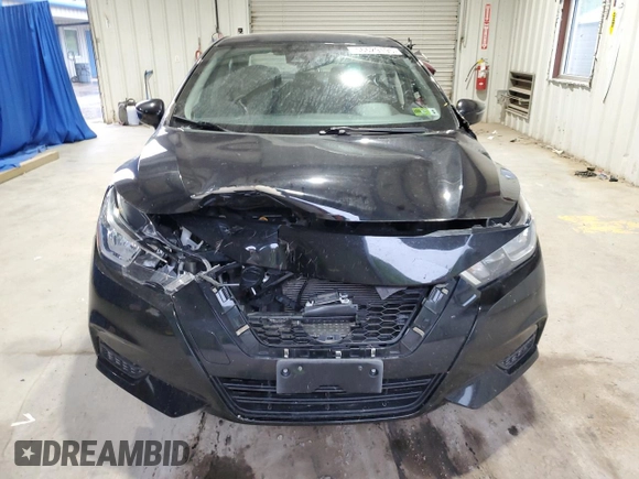2021 Nissan Versa SV with VIN 3N1CN8EV9ML861593, listed as a Copart auction lot 56629195 with 77,522 mi miles and Salvage title. Bid and sale history available at DreamBid. Image 5.
