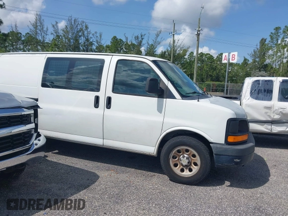 2012 Chevrolet Express Cargo with VIN 1GCSGAFX6C1143077, listed as a IAAI auction lot 42346840 with 223,594 mi miles and . Bid and sale history available at DreamBid. Image 13.
