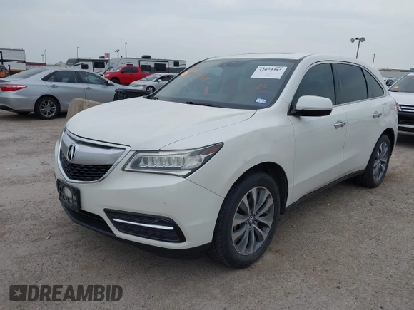 2014 Acura MDX Technology z VIN 5FRYD4H61EB016075, wystawiony jako IAAI lot #42073385 z przebiegiem 159 490 mil mil oraz . Historia ofert i sprzedaży dostępna na DreamBid. Obrazek 2.