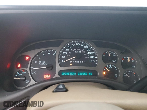 2006 GMC Sierra Denali z VIN 2GTEK63N761316163, wystawiony jako Copart lot #59637545 z przebiegiem 228 952 mil mil oraz Czysty tytuł • Clean title. Historia ofert i sprzedaży dostępna na DreamBid. Obrazek 9.