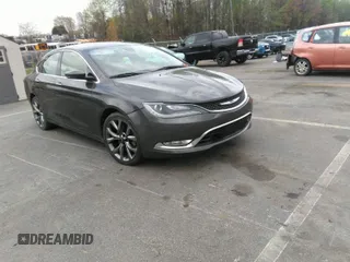 2015 Chrysler 200 C with VIN 1C3CCCCG8FN520087, listed as a IAAI auction lot 41949476 with 162,563 mi miles. Bid and sale history available at carsss.com. Image 1.