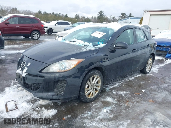 2013 Mazda 3 i Touring with VIN JM1BL1LP3D1724540, listed as a IAAI auction lot 41528716 with 217,670 mi miles and . Bid and sale history available at carsss.com. Image 2.