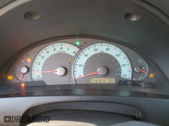 2007 Toyota Camry CE with VIN 4T1BE46K27U052500, listed as a Copart auction lot 48598435 with 217,873 mi miles and Salvage Title. Bid and sale history available at DreamBid. Image 9.