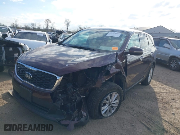 2019 Kia Sorento S V6 with VIN 5XYPGDA54KG559320, listed as a IAAI auction lot 40754605 with 68,555 mi miles. Bid and sale history available at carsss.com. Image 17.
