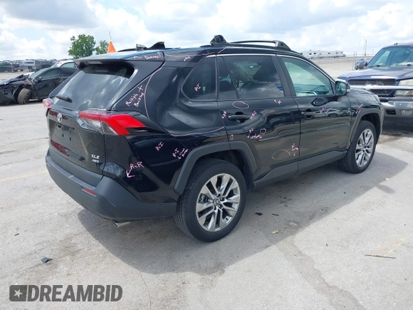 2023 Toyota RAV4 XLE Premium with VIN 2T3A1RFVXPC350896, listed as a IAAI auction lot 42345303 with 26,058 mi miles and . Bid and sale history available at DreamBid. Image 4.