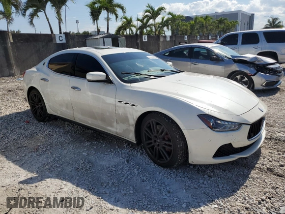 2015 Maserati Ghibli S Q4 z VIN ZAM57RTA5F1147830, wystawiony jako Copart lot #57204205 z przebiegiem 89 828 mil mil oraz Tytuł czysty. Historia ofert i sprzedaży dostępna na DreamBid. Obrazek 4.