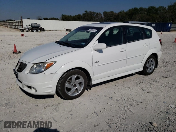 2007 Pontiac Vibe with VIN 5Y2SL65877Z437677, listed as a Copart auction lot 73281674 with 116,480 mi miles and Salvage Title. Bid and sale history available at carsss.com. Image 1.