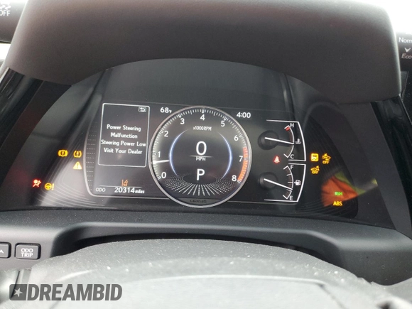 2023 Lexus ES 350 with VIN 58ADZ1B13PU150596, listed as a Copart auction lot 55515215 with 20,314 mi miles and Salvage title. Bid and sale history available at DreamBid. Image 9.
