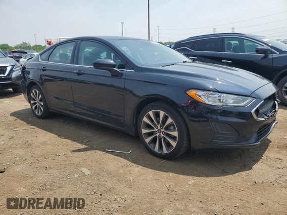 2020 Ford Fusion SE with VIN 3FA6P0T94LR247709, listed as a Copart auction lot 59263695 with 45,392 mi miles and Salvage title. Bid and sale history available at DreamBid. Image 4.