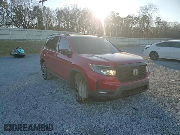 2023 Honda Passport Elite with VIN 5FNYF8H02PB014854, listed as a Copart auction lot 88744605 with 18,217 mi miles and Salvage Title. Bid and sale history available at carsss.com. Image 12.
