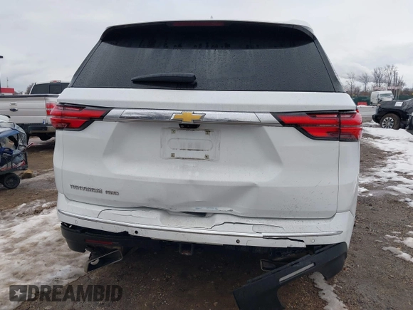 2022 Chevrolet Traverse High Country with VIN 1GNEVNKW3NJ120485, listed as a IAAI auction lot 41359102 with 82,749 mi miles and . Bid and sale history available at DreamBid. Image 6.