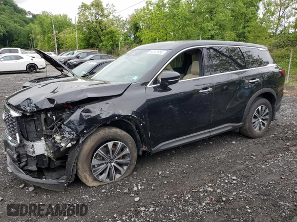 2024 Infiniti QX60 Pure с VIN 5N1DL1ESXRC353135, выставлен на аукционе Copart как лот 58322685 с пробегом 9 822 миль миль и Списание • Salvage title. История ставок и продаж доступна на DreamBid. Изображение 1.