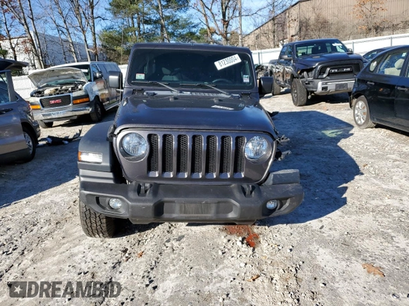 2019 Jeep Wrangler Unlimited Sport with VIN 1C4HJXDG4KW617918, listed as a Copart auction lot 81230004 with 55,621 mi miles and Non repairable. Bid and sale history available at DreamBid. Image 5.