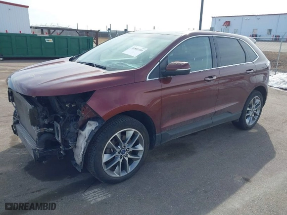 2016 Ford Edge Titanium with VIN 2FMPK4K97GBB10477, listed as a IAAI auction lot 41802156 with 136,303 mi miles. Bid and sale history available at carsss.com. Image 2.